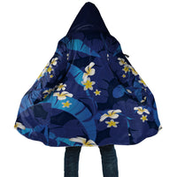 Teal Purple Banana Leaf Hawaii Cloak Lau Maia Plumeria Tropical Summer Vibes LT14 Unisex Teal Purple - Polynesian Pride