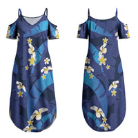 Teal Purple Banana Leaf Hawaii Couples Matching Summer Maxi Dress and Hawaiian Shirt Lau Maia Plumeria Tropical Summer Vibes LT14 - Polynesian Pride