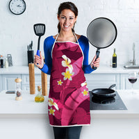 Pink Banana Leaf Hawaii Apron Lau Maia Plumeria Tropical Summer Vibes LT14 - Polynesian Pride