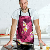 Pink Banana Leaf Hawaii Apron Lau Maia Plumeria Tropical Summer Vibes LT14 - Polynesian Pride