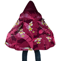 Pink Banana Leaf Hawaii Cloak Lau Maia Plumeria Tropical Summer Vibes LT14 Unisex Pink - Polynesian Pride