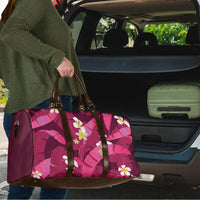 Pink Banana Leaf Hawaii Travel Bag Lau Maia Plumeria Tropical Summer Vibes LT14 - Polynesian Pride