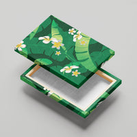 Green Banana Leaf Hawaii Canvas Wall Art Lau Maia Plumeria Tropical Summer Vibes LT14 - Polynesian Pride