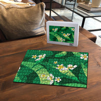 Green Banana Leaf Hawaii Puzzle Lau Maia Plumeria Tropical Summer Vibes LT14 - Polynesian Pride