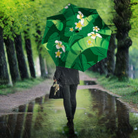 Green Banana Leaf Hawaii Umbrella Lau Maia Plumeria Tropical Summer Vibes LT14 - Polynesian Pride