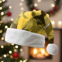 Yellow Banana Leaf Hawaii Christmas Santa Hat Lau Maia Plumeria Tropical Summer Vibes