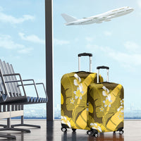 Yellow Banana Leaf Hawaii Luggage Cover Lau Maia Plumeria Tropical Summer Vibes LT14 - Polynesian Pride