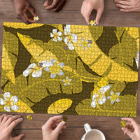 Yellow Banana Leaf Hawaii Puzzle Lau Maia Plumeria Tropical Summer Vibes LT14 - Polynesian Pride