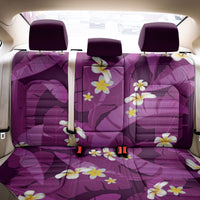 Purple Banana Leaf Hawaii Back Car Seat Cover Lau Maia Plumeria Tropical Summer Vibes LT14 - Polynesian Pride
