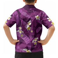 Purple Banana Leaf Hawaii Hawaiian Shirt Lau Maia Plumeria Tropical Summer Vibes LT14 - Polynesian Pride