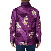 Purple Banana Leaf Hawaii Padded Jacket Lau Maia Plumeria Tropical Summer Vibes LT14 - Polynesian Pride