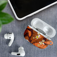 Orange Banana Leaf Hawaii AirPods Case Lau Maia Plumeria Tropical Summer Vibes LT14 - Polynesian Pride