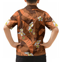 Orange Banana Leaf Hawaii Hawaiian Shirt Lau Maia Plumeria Tropical Summer Vibes LT14 - Polynesian Pride