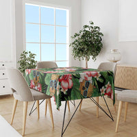 Pineapple Skull Aloha Hawaii Tablecloth Summer Vibes Tropical Seamless Pattern - Polynesian Pride