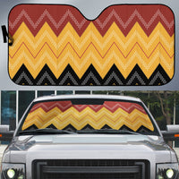 Kaokao Maori Tukutuku Inspired New Zealand Auto Sun Shade LT14 Multicolor - Polynesian Pride