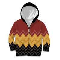 Kaokao Maori Tukutuku Inspired New Zealand Kid Hoodie LT14 Zip Hoodie Multicolor - Polynesian Pride