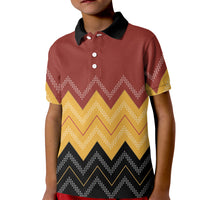 Kaokao Maori Tukutuku Inspired New Zealand Kid Polo Shirt LT14 Kid Multicolor - Polynesian Pride