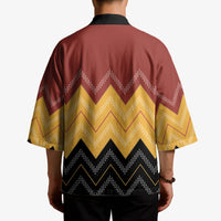 Kaokao Maori Tukutuku Inspired New Zealand Kimono LT14 - Polynesian Pride