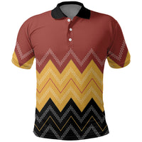 Kaokao Maori Tukutuku Inspired New Zealand Polo Shirt LT14 Multicolor - Polynesian Pride
