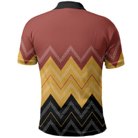 Kaokao Maori Tukutuku Inspired New Zealand Polo Shirt LT14 - Polynesian Pride