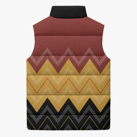 Kaokao Maori Tukutuku Inspired New Zealand Sleeveless Puffer Jacket LT14 - Polynesian Pride