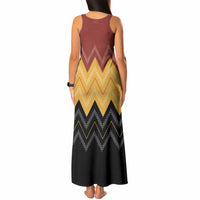 Kaokao Maori Tukutuku Inspired New Zealand Tank Maxi Dress LT14 - Polynesian Pride