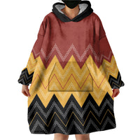 Kaokao Maori Tukutuku Inspired New Zealand Wearable Blanket Hoodie LT14 - Polynesian Pride