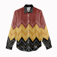 Kaokao Maori Tukutuku Inspired New Zealand Women Casual Shirt LT14 - Polynesian Pride
