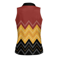 Kaokao Maori Tukutuku Inspired New Zealand Women Sleeveless Polo Shirt LT14 - Polynesian Pride