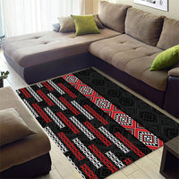 Roimata Toroa Maori Taniko Inspired New Zealand Area Rug LT14 - Polynesian Pride
