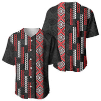 Roimata Toroa Maori Taniko Inspired New Zealand Baseball Jersey LT14 - Polynesian Pride