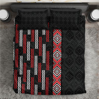 Roimata Toroa Maori Taniko Inspired New Zealand Bedding Set LT14 Black - Polynesian Pride