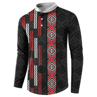Roimata Toroa Maori Taniko Inspired New Zealand Button Sweatshirt LT14 - Polynesian Pride