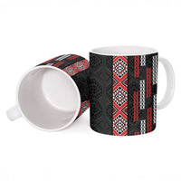 Roimata Toroa Maori Taniko Inspired New Zealand Ceramic Mug LT14 - Polynesian Pride