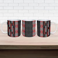 Roimata Toroa Maori Taniko Inspired New Zealand Ceramic Mug LT14 - Polynesian Pride
