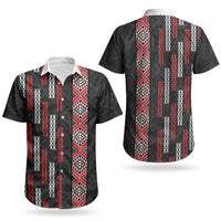 Roimata Toroa Maori Taniko Inspired New Zealand Couples Matching Off Shoulder Maxi Dress and Hawaiian Shirt LT14 - Polynesian Pride