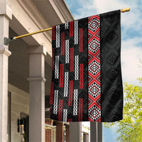 Roimata Toroa Maori Taniko Inspired New Zealand Garden Flag LT14 House Flag Black - Polynesian Pride