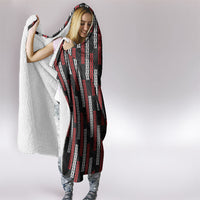 Roimata Toroa Maori Taniko Inspired New Zealand Hooded Blanket LT14 - Polynesian Pride