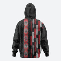 Roimata Toroa Maori Taniko Inspired New Zealand Hoodie LT14 - Polynesian Pride