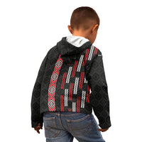 Roimata Toroa Maori Taniko Inspired New Zealand Kid Hoodie LT14 - Polynesian Pride