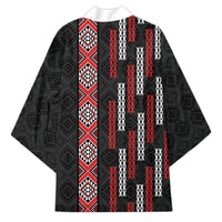 Roimata Toroa Maori Taniko Inspired New Zealand Kimono LT14 - Polynesian Pride
