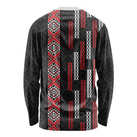 Roimata Toroa Maori Taniko Inspired New Zealand Long Sleeve Shirt LT14 - Polynesian Pride