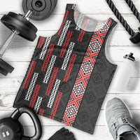Roimata Toroa Maori Taniko Inspired New Zealand Men Tank Top LT14 - Polynesian Pride