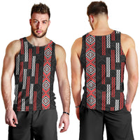 Roimata Toroa Maori Taniko Inspired New Zealand Men Tank Top LT14 - Polynesian Pride
