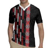 Roimata Toroa Maori Taniko Inspired New Zealand Rugby Jersey LT14 - Polynesian Pride