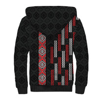 Roimata Toroa Maori Taniko Inspired New Zealand Sherpa Hoodie LT14 - Polynesian Pride