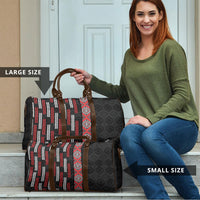 Roimata Toroa Maori Taniko Inspired New Zealand Travel Bag LT14 - Polynesian Pride