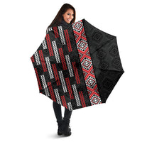Roimata Toroa Maori Taniko Inspired New Zealand Umbrella LT14 - Polynesian Pride