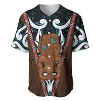 New Zealand Whakairo Baseball Jersey Tiki Maori Carving Taniko Motifs LT14 Multicolor - Polynesian Pride