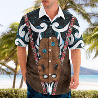New Zealand Whakairo Hawaiian Shirt Tiki Maori Carving Taniko Motifs LT14 - Polynesian Pride